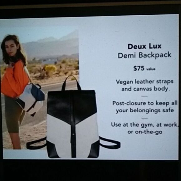 🎉HP🎉NEW DEUX LUX DEMI CANVAS BACKPACK - Picture 2 of 8